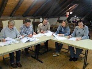 SPD-UB-Stadtratsfraktion bei einer Arbeitssitzung