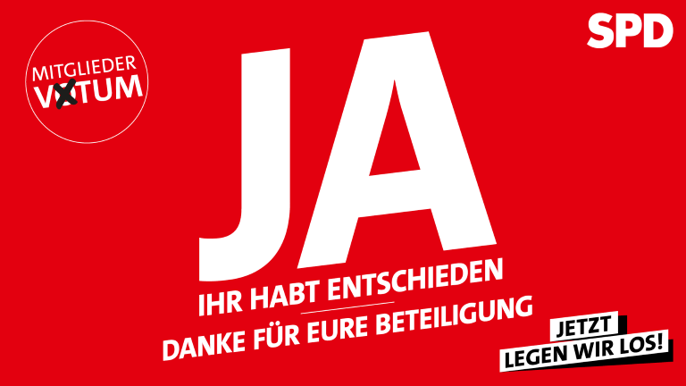 Ergebis des Mitglieder-Votums - danke für die Beteilung