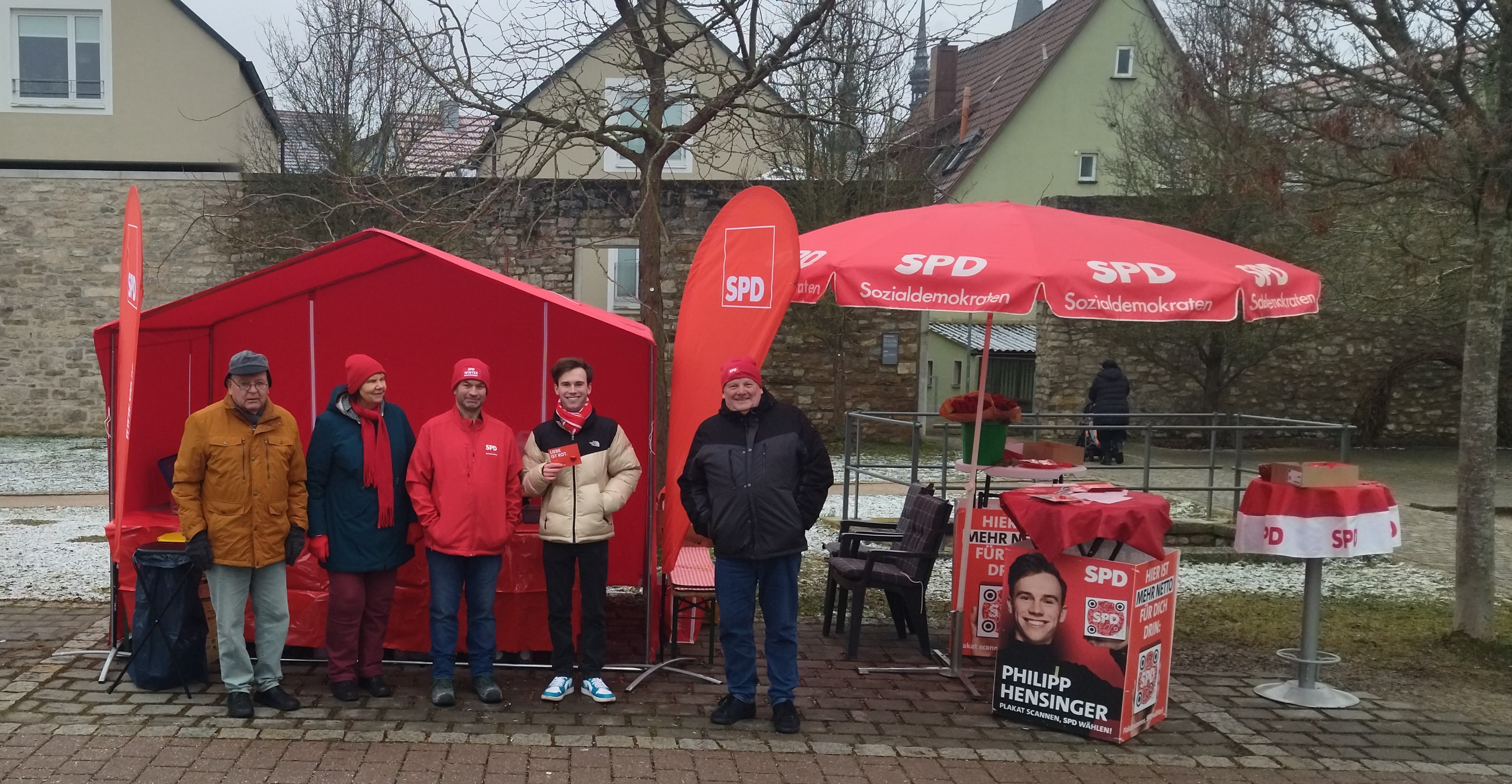 Infostand mit Philipp Hensinger
