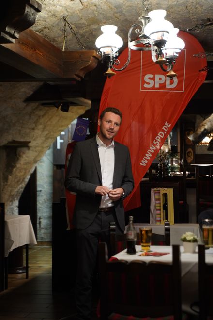 MdB Kevin Leiser beim Bürgergespräch